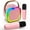 Pink, variant on JYX Karaoke Machine for Kids, Portable Bluetooth Speaker with Microphone for Adults, Funny Magic Voice, Gifts for Birthday Party Boys Girls, D25W