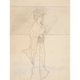 thumbnail image 2 of Charles Demuth 15x18 Gold Ornate Wood Frame and Double Matted Museum Art Print Titled - Japanese&nbsp;Lady (ca.&nbsp;1905-10), 2 of 4