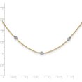 thumbnail image 2 of 14K Yellow & Rhodium White Polished D/C With 2 In Ext Necklace (20 X 3.3) Made Italy sf2629-18, 2 of 5