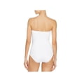 thumbnail image 2 of Tommy Bahama Women's Pearl V-Front Bandeau One-Piece Swimsuit, White, 14, 2 of 2
