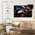 thumbnail image 5 of Elephant Stock Waving American Flag Wall Art - Horizontal Canvas Wall Art - Living Room Wall Decor - Flags Canvas - Black And Red Decor - 51" x 34", 5 of 8