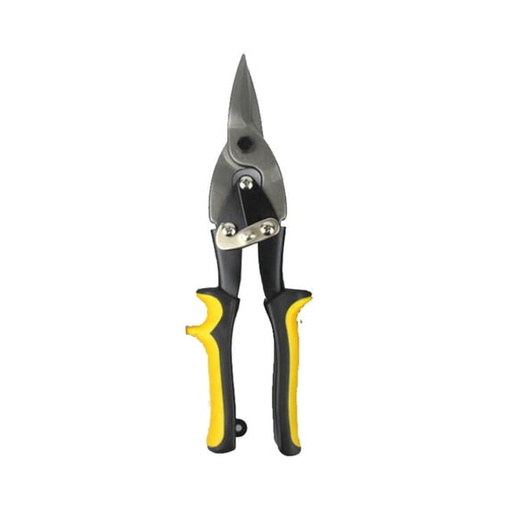 10 Inch Aviation Tin Snips, Straight Cut Shears for Sheet Metal, Aluminum, Gutter & DIY Projects, Regular Straight Cutting Sheet Metal Cutter