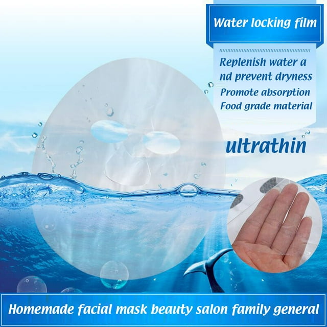 100 piezas de mascarillas de papel desechables para limpieza facial completa, mascarillas de papel de plástico, herramienta de belleza facial saludable
