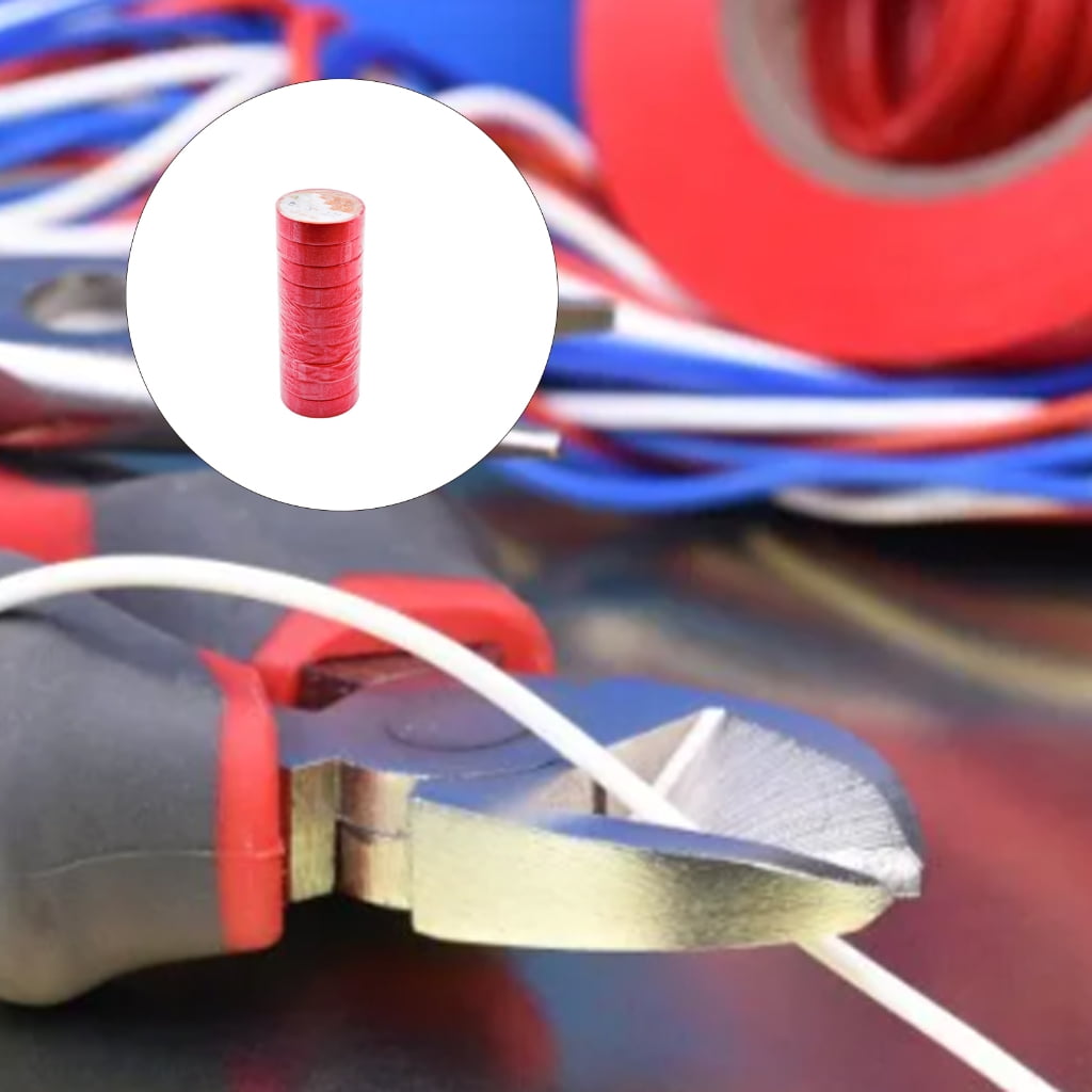 10 Roll PVC Electrical Insulation Tape for Home Industrial and Automotive