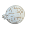 thumbnail image 2 of Unfinished Wood Etched Groovy Disco Ball Shape | Paint By Line Crafts 14" / 1/4", 2 of 2