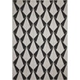 thumbnail image 1 of Dynamic Rugs VL281641910 2 ft. 2 in. x 7 ft. Villa 1641 Rectangle Blend of Viscose & 2- Color Shrink Polyester Area Rug - 910 Black & Ivory, 1 of 1