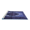 thumbnail image 2 of Ahgly Company Machine Washable Indoor Rectangle Persian Blue Traditional Area Rugs, 2' x 4', 2 of 4