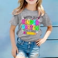 thumbnail image 2 of Bobifish Girls Back To School T-Shirts Crew Neck Short Sleeve Graphic Tee First Day Of Preschool Kindergarten Kids Graphic Tee Shirts, 2 of 4