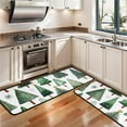 thumbnail image 3 of Kitchen Rugs Sets Of 2,White Christmas Tree Pattern Anti Fatigue Kitchen Mat Rugs Non Slip Washable,Decorative Kitchen Floor Mats for Kitchen,Sink,Laundry,17"x47"+17"x47", 3 of 5