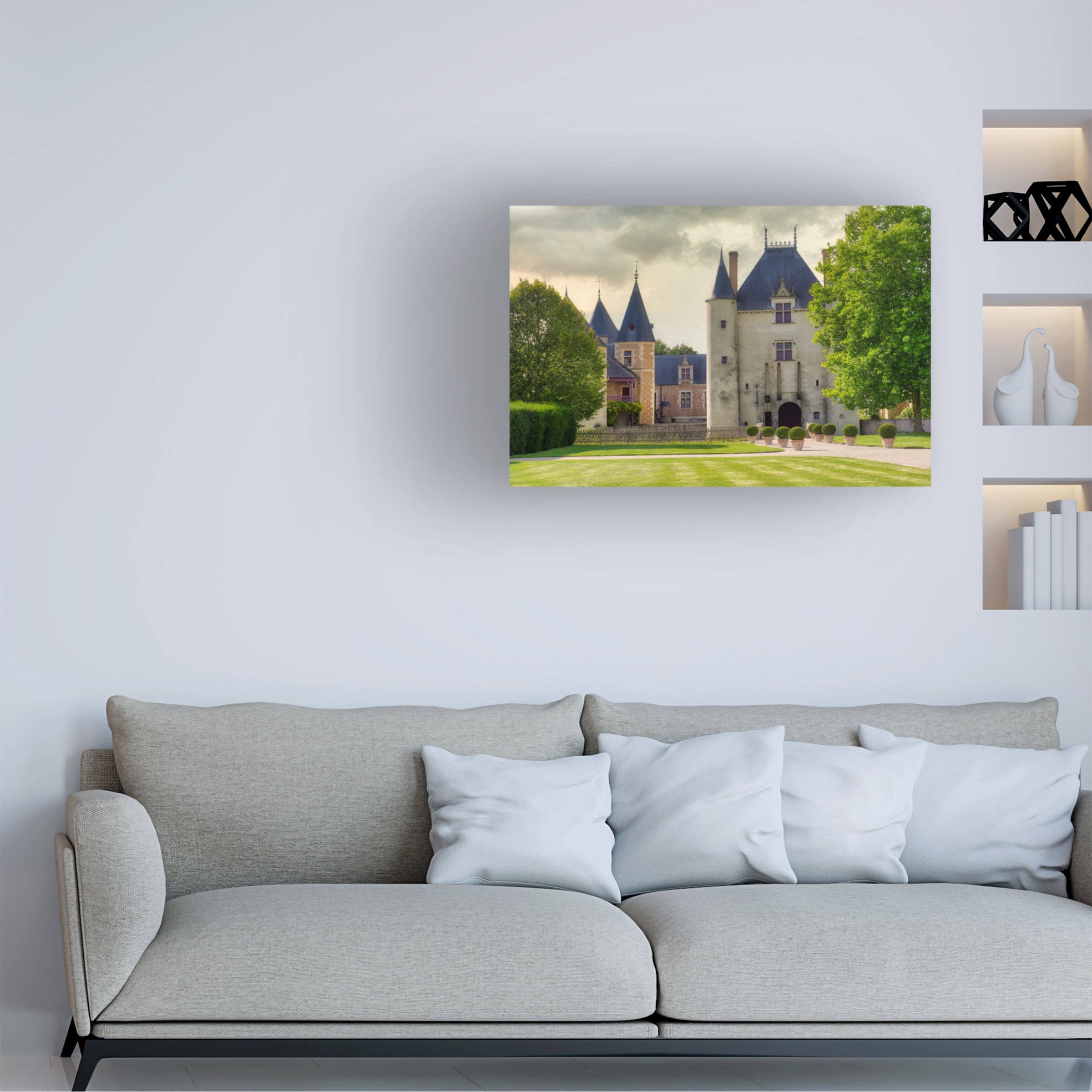 Cora Niele 'Castle and Lawn' Canvas Art