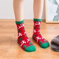 thumbnail image 3 of Coolmade Women Christmas Fuzzy Socks, Fluffy Socks,Winter Warm Cozy Striped Socks, Crew Socks,Adult Home Slipper Socks,6 Pairs, 3 of 9