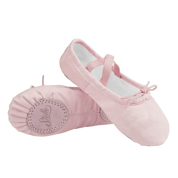 STELLE Girls Canvas Ballet Slipper/Ballet Shoe/Yoga Dance Shoe (Toddler/Little Kid/Big Kid/Women/Boy)