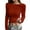 07# Red, variant on Long Sleeve Thermal Shirt for Women Light Fleece Tops Fall 2025 Crew Neck Casual Basic T-Shirts Orange L