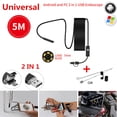 thumbnail image 4 of Endoscope Camera 7mm HD Inspection Camera IP67 endoscope camera; LED Waterproof USB 6LEDs Endoscope for Phone Computer, 1m, 4 of 7