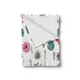 thumbnail image 2 of Cactus Soft Flannel Fleece Throw Blanket, Vintage Botanical Pattern Arrows Feathers Succulent Twigs Hawaii Spring Tropics, Cozy Plush for Indoor and Outdoor Use, 60" x 80", Multicolor, by Ambesonne, 2 of 5