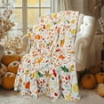 thumbnail image 2 of Fall Throw Blanket for Couch, Soft Cozy Autumn Pumpkin Leaves Blankets, Thanksgiving Blanket for Sofa Chair Home Decor Gift for Women Men 50"X60", 2 of 6