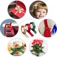 thumbnail image 5 of 3 Piezas Cinta para envolver regalos Cinta de tela navideña Cinta de satén roja, verde y dorada con tijeras para Decoración Manualidades Bricolaje Cumpleaños Boda Fiesta Pajarita Floristería Navidad P, 5 of 5