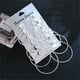 thumbnail image 2 of 6 Pairs/set Oversized Huge Hoop Earrings for Women Exaggerated Sexy Smooth Big Earing Party Gift, 2 of 3