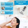 thumbnail image 3 of Everglow Shower Head Filter Hard Water High Output Replaceable Multistage Remove Chlorine, Metal, 3 of 11