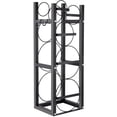 thumbnail image 1 of Support de Cylindre en Acier Robuste pour Réservoirs de Gaz Réfrigérant, Stockage Sécurisé pour 1x50 lbs & 2x30 lbs Ou 3x30 lbs, Organisateur Résistant à la Rouille et Peu Encombrant pour Atelier de Garage Automobile, 15x12x48 Pouces, Noir, 1 of 6