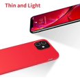thumbnail image 4 of IBAOLEA Compatible avec Étui iPhone 11, Étui de Protection en Silicone Liquide Mince avec Doublure en Microfibre Douce 6.1 Pouces, (Vert Pin) Rouge, 4 of 7