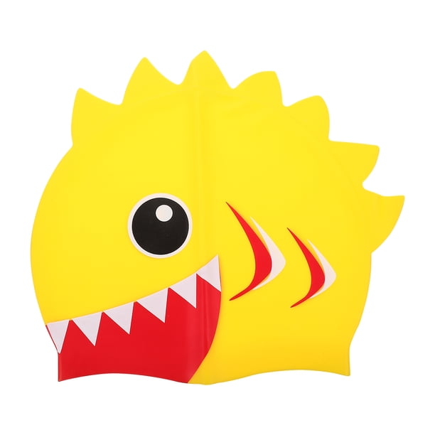 KAKOWELY Gorros de natación para niños, de silicona, impermeables, adorables.