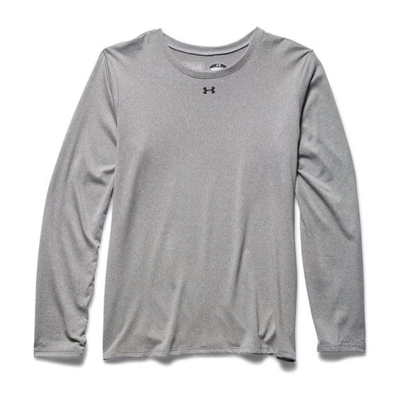 under armour women's locker long sleeve ( true grey heather) x-small
