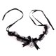 thumbnail image 3 of Collar Gargantilla de Encaje Cinta de Cuello Ajustable Choker con Colgante de Campanilla Accesorios de Disfraces de Halloween Cosplay Negro Sunnimix Lace Bowknot Colgante Gargantilla, 3 of 5