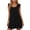 C-Black418, variant on DHFJKG Summer Dresses For Women Casual Sleeveless Square Neck Ruffle Spaghetti Strap Flowy Mini Dress Beach Sundress Trendy Dresses