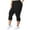 229#Black, variant on GXIPO Women's Plus Size Capri Leggings Compression High Waist Tummy Control Workout Pants Army Green 4XL