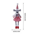 thumbnail image 5 of Christmas PlushToys under $5! Cagogo Christmas Plaid Mouse Doll, Long Leg Fabric Mouse Decor, Holiday Home Decoration, Festive Tabletop Decor, Christmas Gift forKids Collectors, 5 of 9