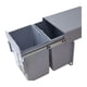 thumbnail image 1 of Bote de basura extraíble doble debajo del gabinete, bote de reciclaje con tapa, bote de basura para lavandería, restaurante, bote de basura para casa,, 1 of 7