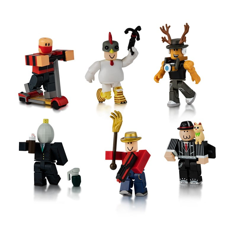 Roblox Action Collection Masters Of Roblox Six Figure Pack Includes Exclusive Virtual Item Walmart Com Walmart Com - roblox mystery figure series 3 polybag of 6 action figures walmart com walmart com