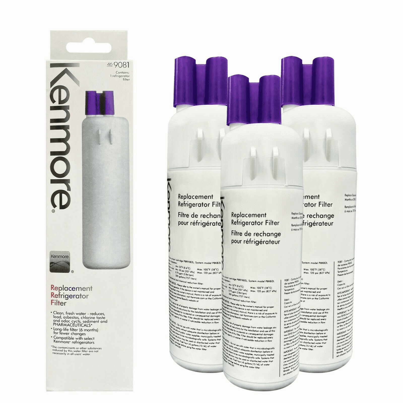 EDR1²RXD1 Water Filter 1 for Whirlpools Refrigerator Water Filter EDR1