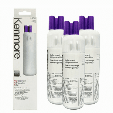 Kenmore 9081 Refrigerator water filter Replacement ,Compatible with Kenmore Water Filter 46-9081 9081 46-9930 9930 Filter 3Pack