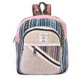 thumbnail image 3 of THE COLLECTION ROYAL Himalayan Hemp and Cotton Boho Bohemian Hippie Bag Purse Eco Friendly Mini Backpack, 3 of 6