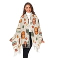 thumbnail image 3 of FORMRS Womens Scarf Winter Soft Long Big Warm Shawls Wrap Tassel Scarves, Beige Fall Coffee, 3 of 9