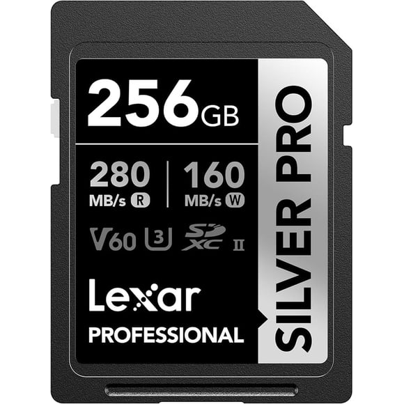 Tarjeta SD Lexar 256GB UHS-II Silver Pro V60 280MB/s