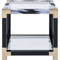 thumbnail image 3 of Acme Furniture 81002 Lafty - Table d'Appoint Blanc Brossé & Verre Clair, 3 of 4