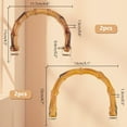 thumbnail image 2 of 4pcs U-Shaped Bag Handles Bag Handles Purse Handles for Crochet Bags Handles for Bag Making Crochet Purse Handles to Replacement for Handcrafted Handbag, 2 of 6
