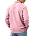 thumbnail image 6 of Trgacdwlo Mens Polo Shirt Lightweight Mens Long Sleeve Shirts Summer Fall Moisture Wicking Mens Golf Polo Shirt with Pocket Light pink XXXL, 6 of 10