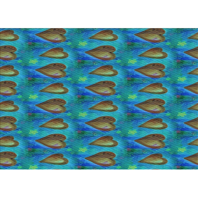Ahgly Company Machine Washable Indoor Rectangle Transitional Dark Turquoise Green Area Rugs, 3' x 5'