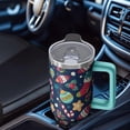 thumbnail image 4 of 40oz Holiday Tumbler with Lid and Straw, Stainless Steel Cup with Handle Travel Coffee Mug, Xmas Presents for Adults, 4 of 4