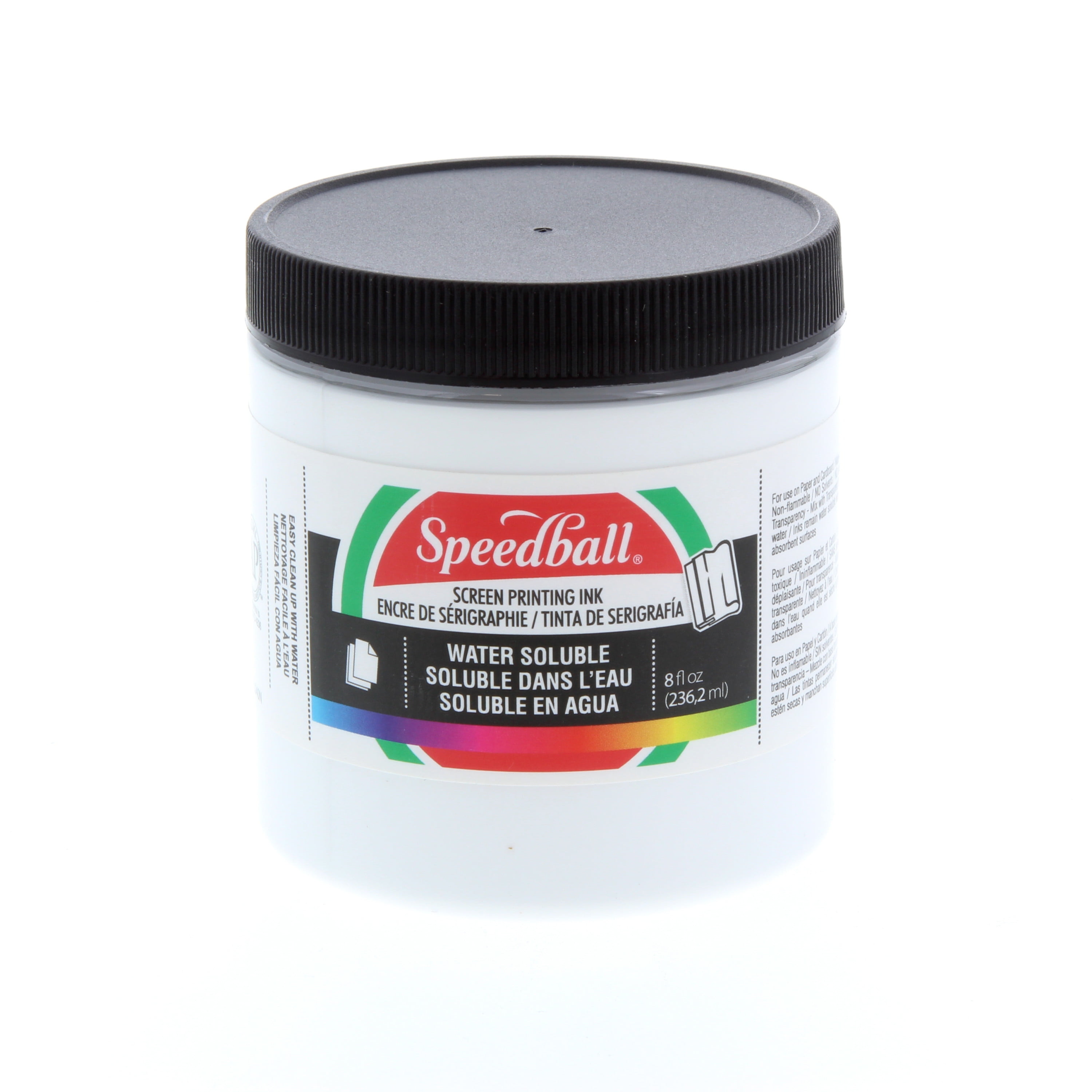 Speedball Water Soluble Screen Printing Ink, 8 oz., White