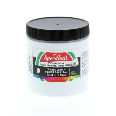 Speedball Water Soluble Screen Printing Ink, 8 oz., (Best White Ink For Screen Printing)