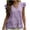 *Purple, variant on VBVC Women's Cotton Linen Ruffle Sleeve Tunic Top , Flowy Loose Fit Blouse For Women , Ladies' Casual V Neck Summer Shirt,Purple,S-2XL