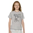 thumbnail image 4 of Beauty Takes City Sophisticated Girls Kids T Shirt Tees Teen Brisco Brands M, 4 of 6