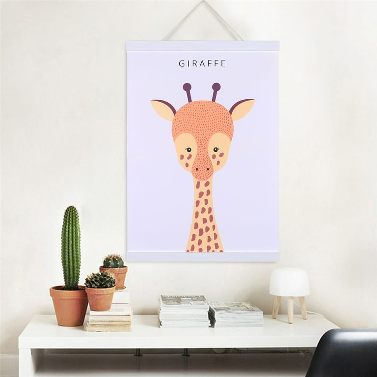 Famure Magnetic Poster Frame Magnetic Poster Hanger Poster Hangers For Walls Natural Teak Poster Frame Hanger Tapestry Hangers For Photo Picture Art