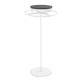 thumbnail image 5 of White 360° Rotatable Round Clothing Rack Floor Standing Clothes Hanging Rack Garment Display, 5 of 13