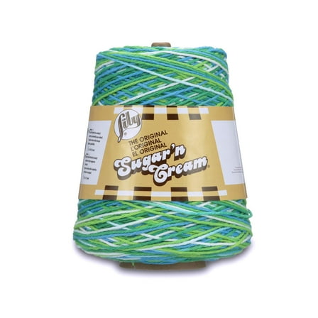 Lily Sugar'n Cream Medium 100% Cotton Emerald Energy Yarn, 706 yd